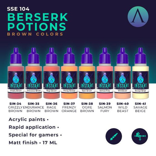 Scale75 instant Colors BERSERK POTIONS Set Brown Colors