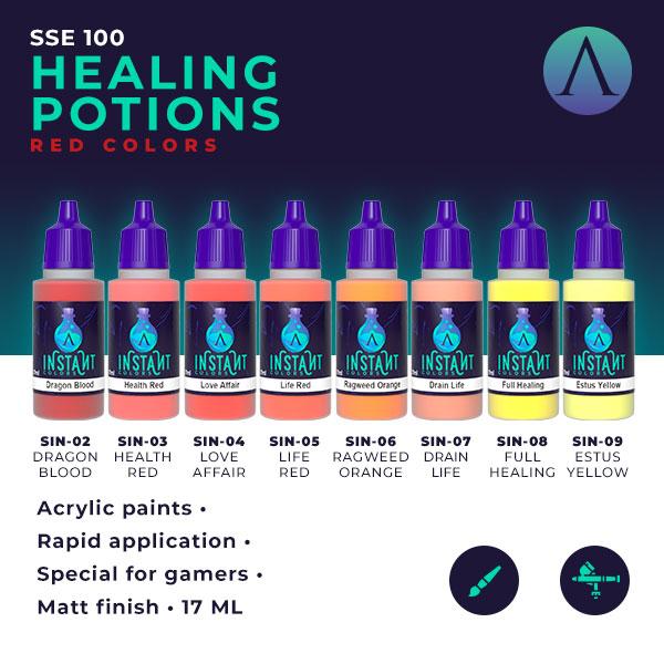 Scale75 Instant Colors HEALING POTIONS Set Red Colors