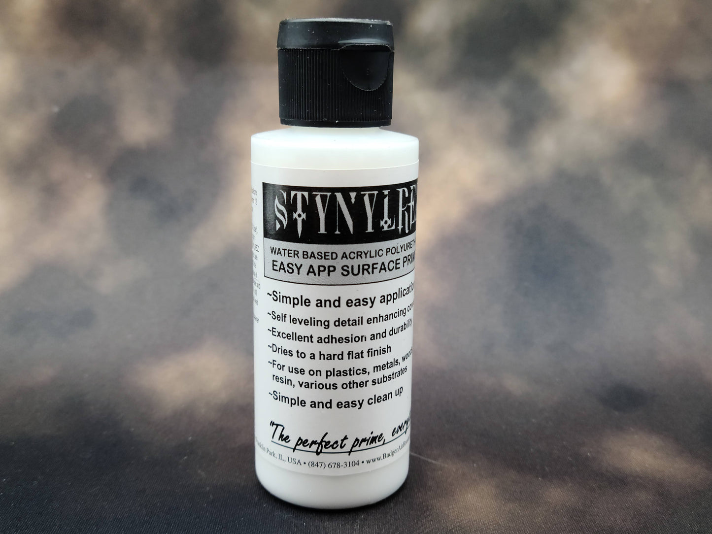 Badger Airbrush paint Stynylrez White Primer 2oz
