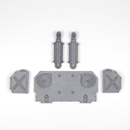 Rear Engine Plate with Fuel Tanks A