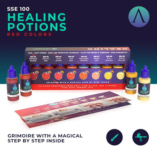 Scale75 Instant Colors HEALING POTIONS Set Red Colors