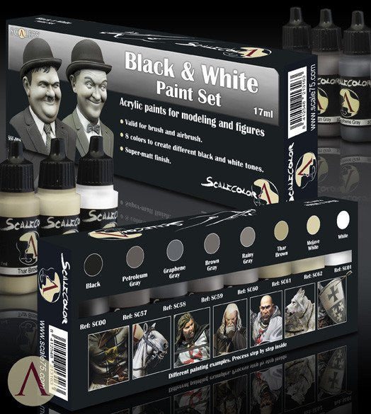Scale75 Scalecolor Black and White paint set