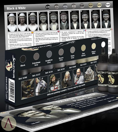 Scale75 Scalecolor Black and White paint set